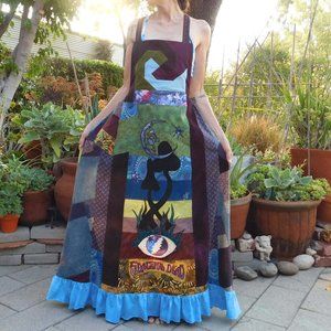 Spiral Light of Venus Jerry Moon Patchwork Dress |